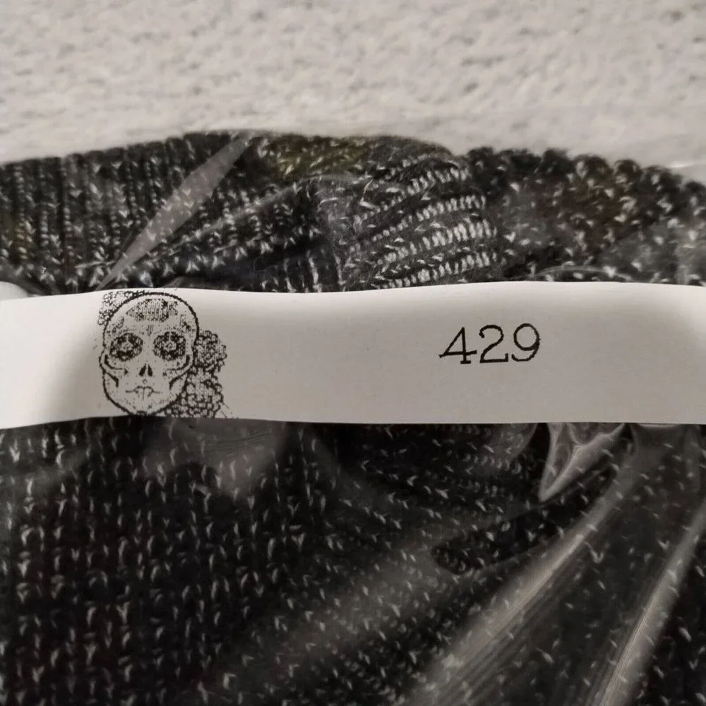 Reiss Jumper Mens XS Tiger Grey Chunky Tight Knit Contrasting Trim Crew Heavy - Picture 13 of 13